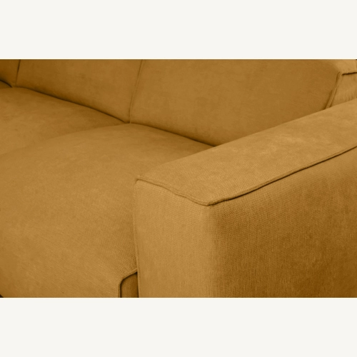 Hudson Nowoczesny narożnik wypoczynkowy z funkcją spania Tkanina Holms 65